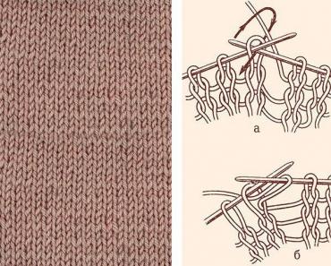 Двухцветный узор для начинающих жемчужные узелки Узоры для вязания спицами узелки